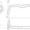Cintre gravier carbone Fsa agx k-wing