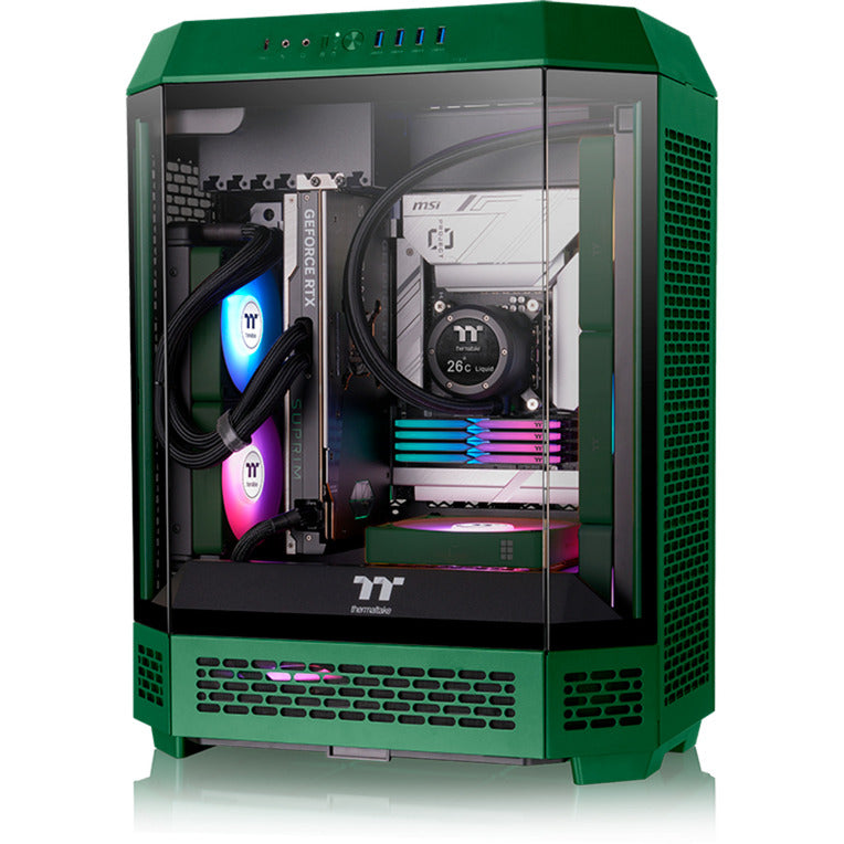 Thermaltake ct120 ex argb sync ventilateur de refroidissement pc racing vert (pack de 3 ventilateurs) ventilateurs de boîtier (vert, 3 pièces, 120 x 120 x 25 mm, pwm)