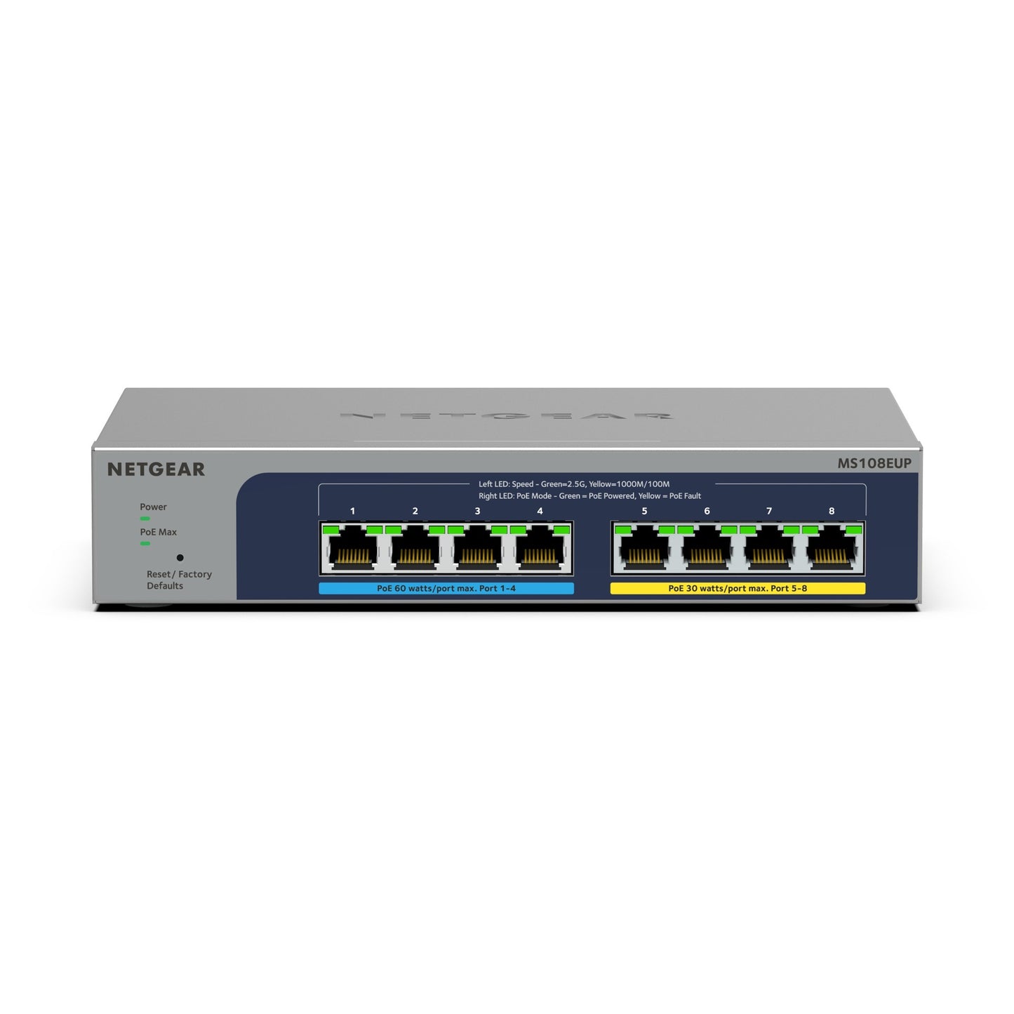 NetGear 8 port multi-gigabit (2,5 g) Ultra60 Poe ++ Ethernet