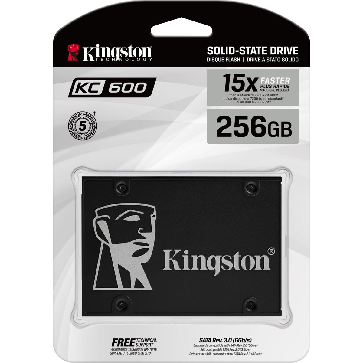 Kingston Kingston SKC600 256G KC600 SSD, 256 Go, 2,5, SATA3, 3D V-NAND TLC