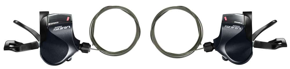 Jeu de leviers de vitesses à barre plate Shimano Sora SL-R3000 2x9 vitesses