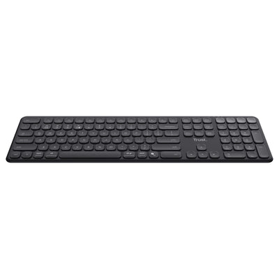 Clavier sans fil Trust Vaiya (noir, disposition américaine, Bluetooth 2,4 GHz)