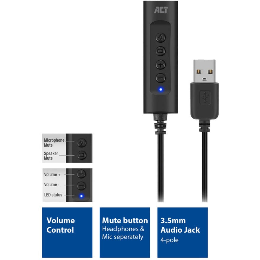 Act Connectivité USB-A Carte son externe