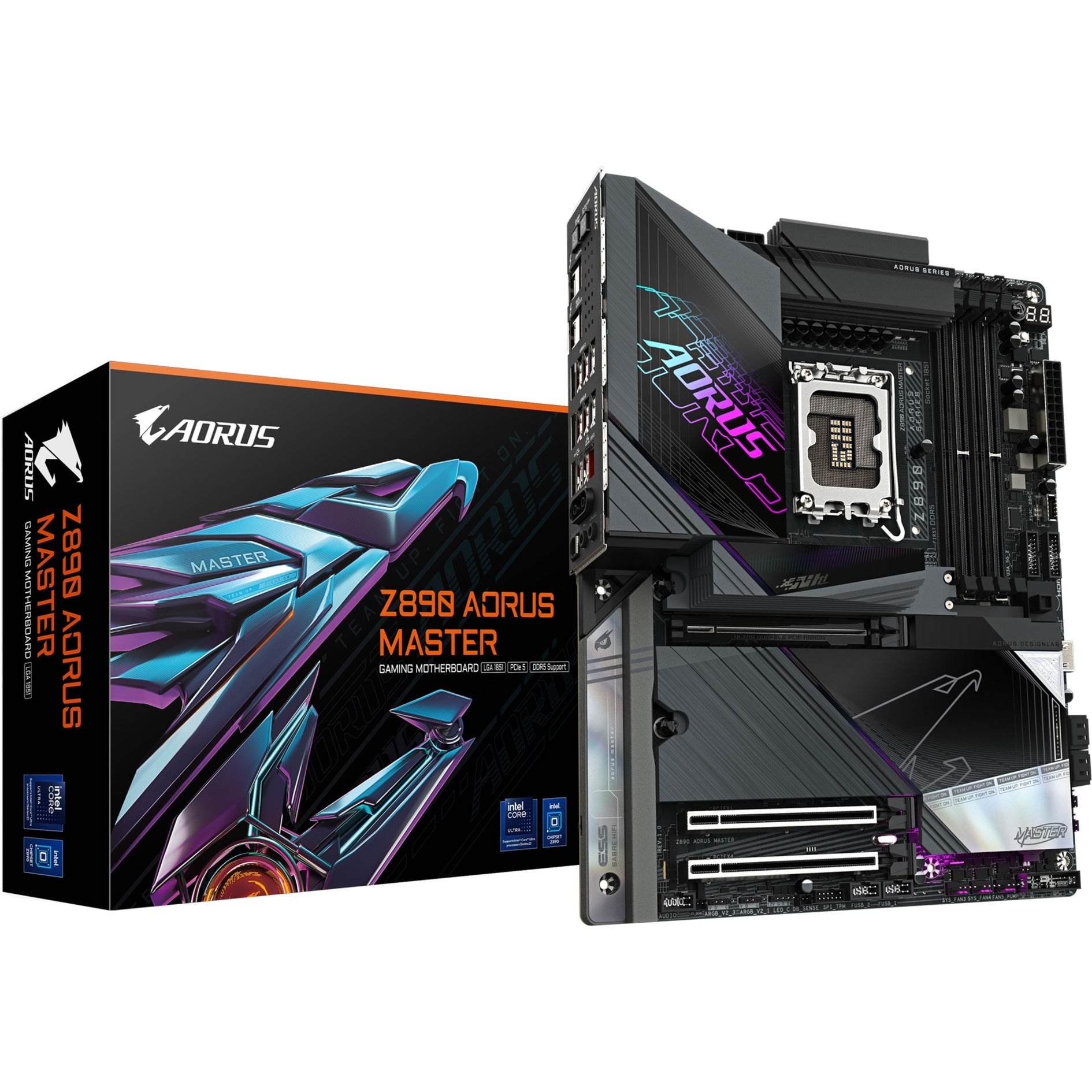 Carte mère Gigabyte Z890 AORUS Master Socket 1851 (RAID, 10 Go-LAN, Wi-Fi 7, BT, Son, ATX)