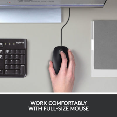 Logitech B100 Optical USB Mouse for Business (souris optique USB pour entreprises)