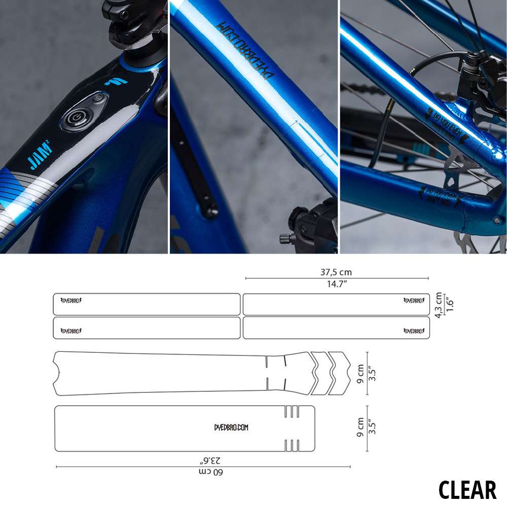 Kit de protection de cadre transparent Dyedbro