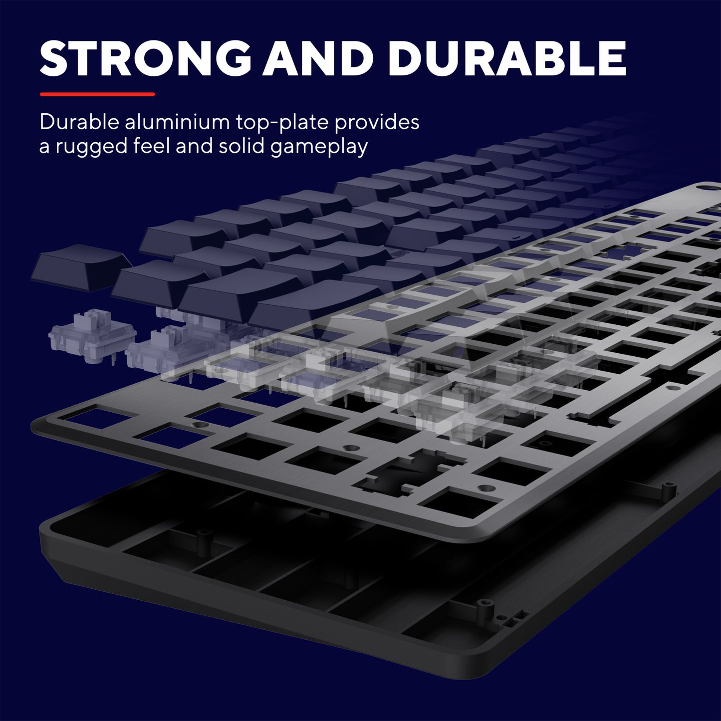 Trust GXT 866 Torix Gaming mécanique de haute qualité-toetse
