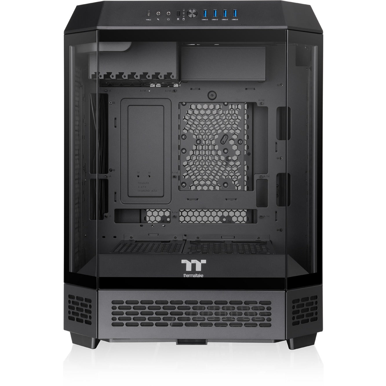Boîtier tour midi Thermaltake the tower 600 (noir | 4x USB-A | 1x USB-C | verre trempé)