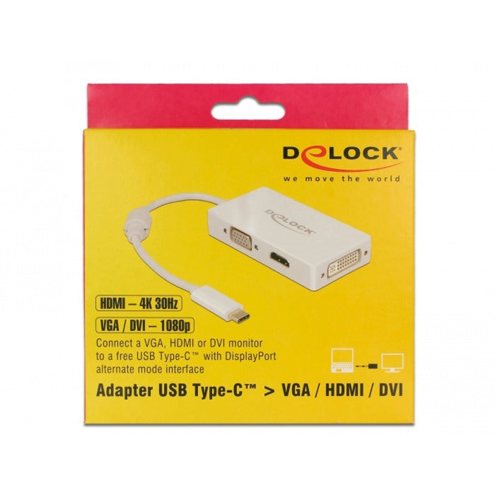 Dellock USB-C> VGA HDMI DVI