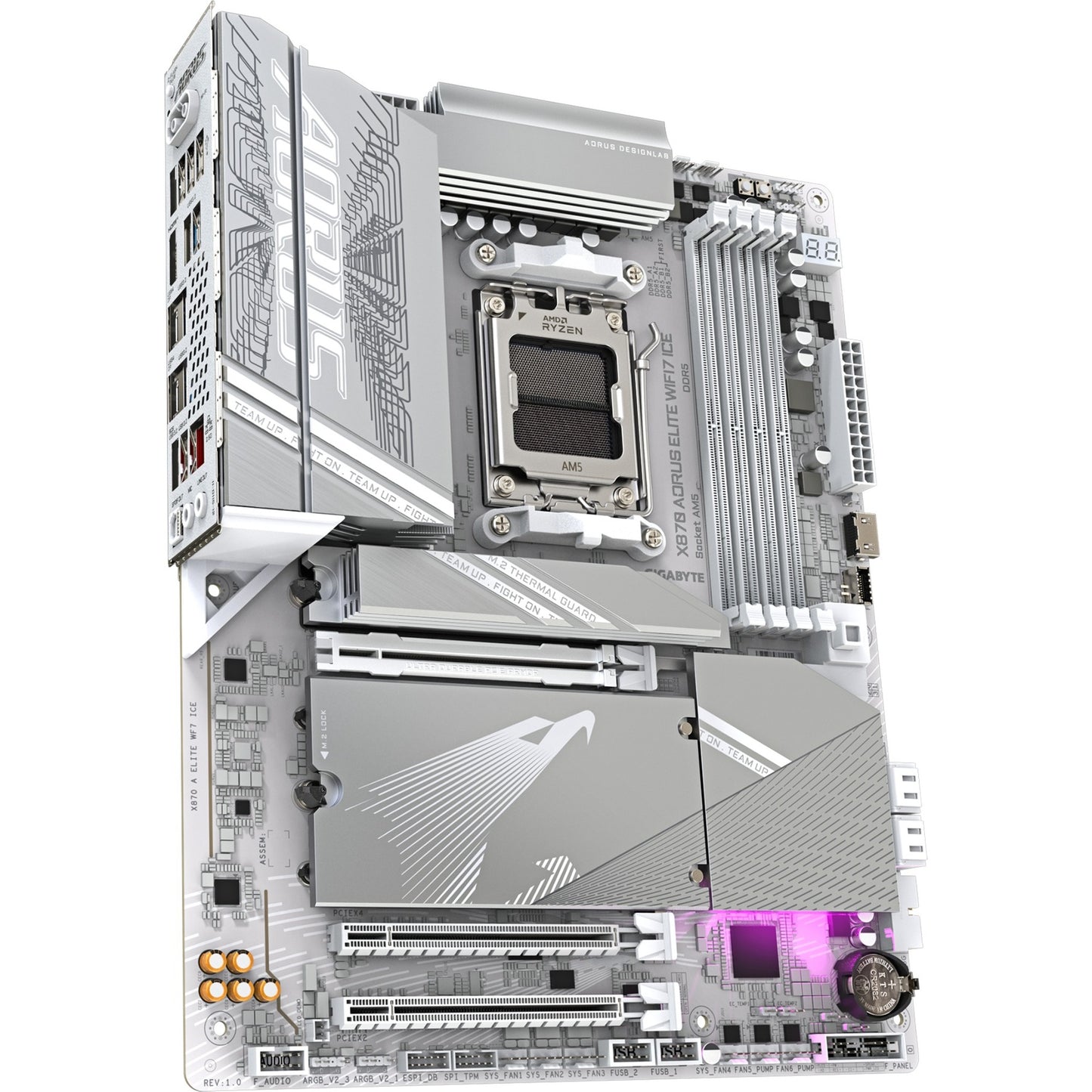 Gigaoctets gigabyte x870 une elite wf7 ice 1.0