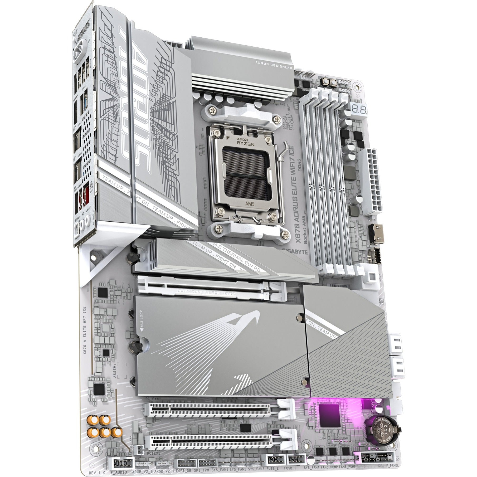 Gigaoctets gigabyte x870 une elite wf7 ice 1.0