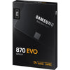Samsung MZ-77E2T0B 870 EVO SSD, 2 TB, 2,5, SATA3, 6 Gbps, 3d V-NAND, 560 550 MB S, 512 MB GDR4