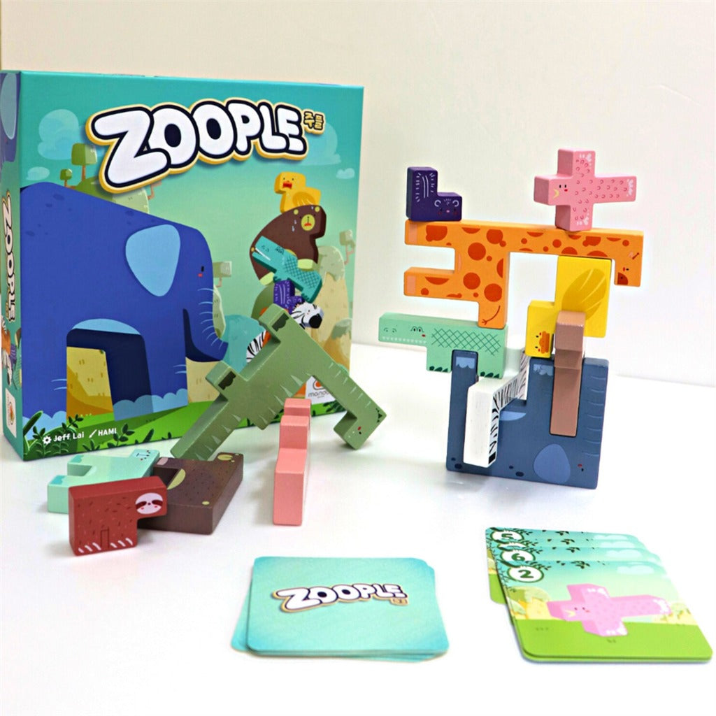 Jeu de société zoople du réseau de joueurs européens (anglais, 2 à 4 joueurs, 10 à 30 minutes, à partir de 8 ans)