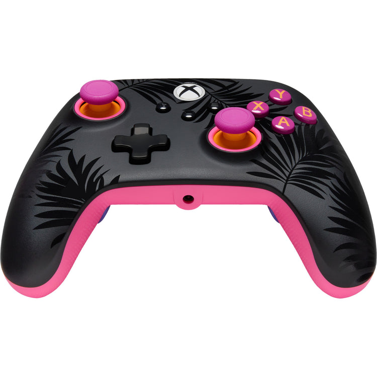 Powera Advantage Plus Manette filaire pour Xbox Series X|s – Palmiers au clair de lune (rose, Xbox Series X|s, Xbox One, PC)
