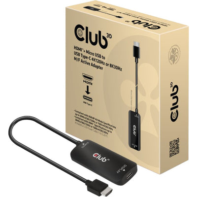 Club 3D HDMI + Micro USB vers USB-C