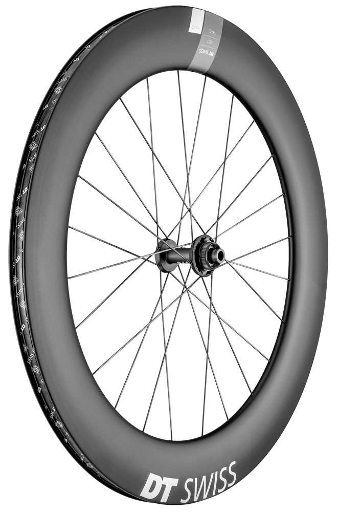 Roue avant Dt swiss arc 1400 dicut® carbone 80 disque cl