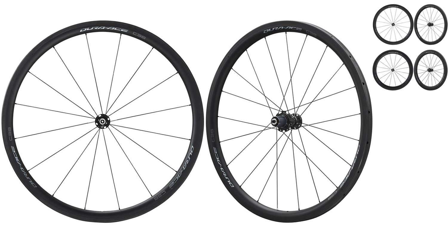 Paire de roues tubulaires en carbone Shimano Dura Ace wh-r9200-tu 28