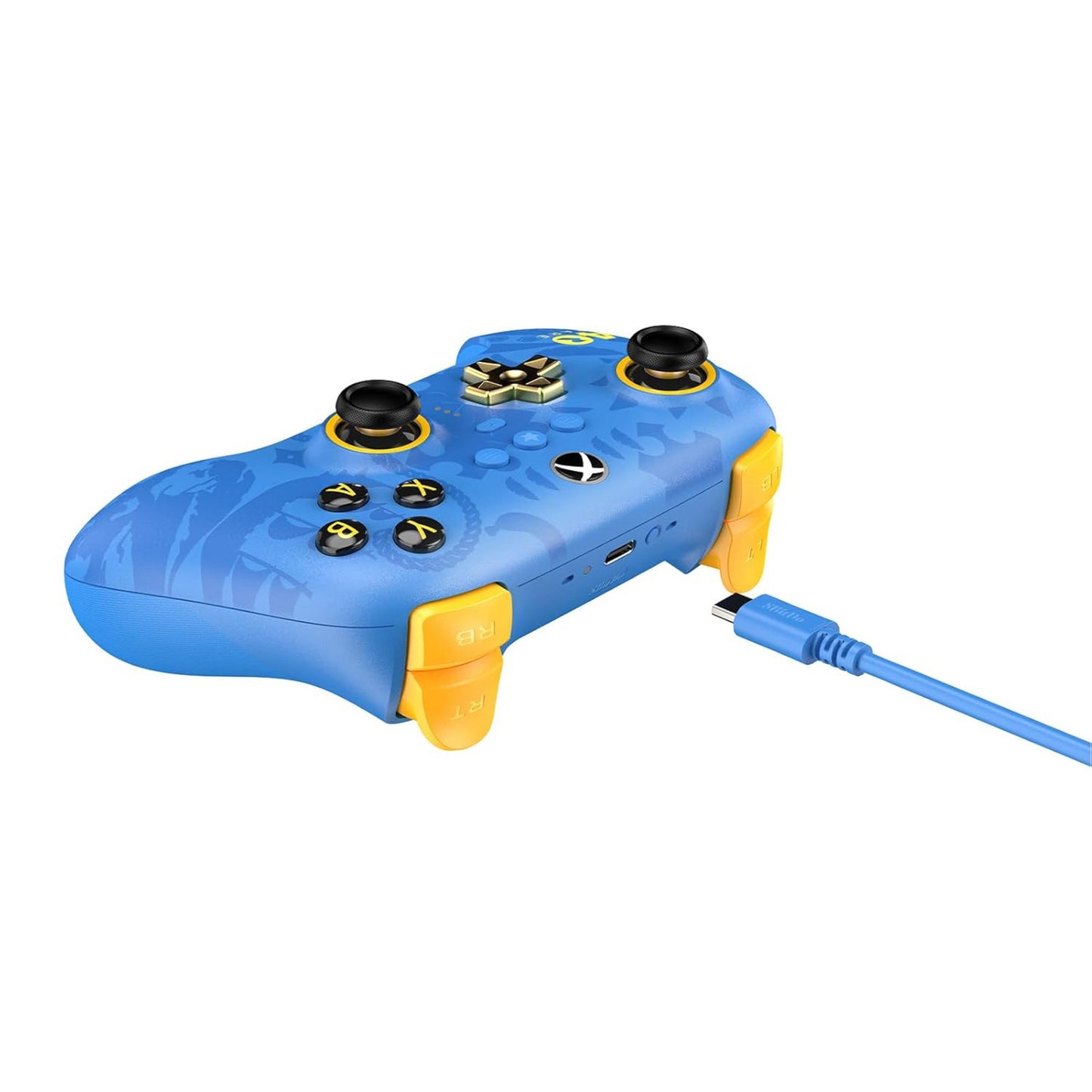 Contrôleur ultime 3 modes 8bitdo pour Xbox - édition rare du 40e anniversaire (or bleu, Xbox Series X|s, Xbox One, PC, Bluetooth USB-C 2,4 GHz)