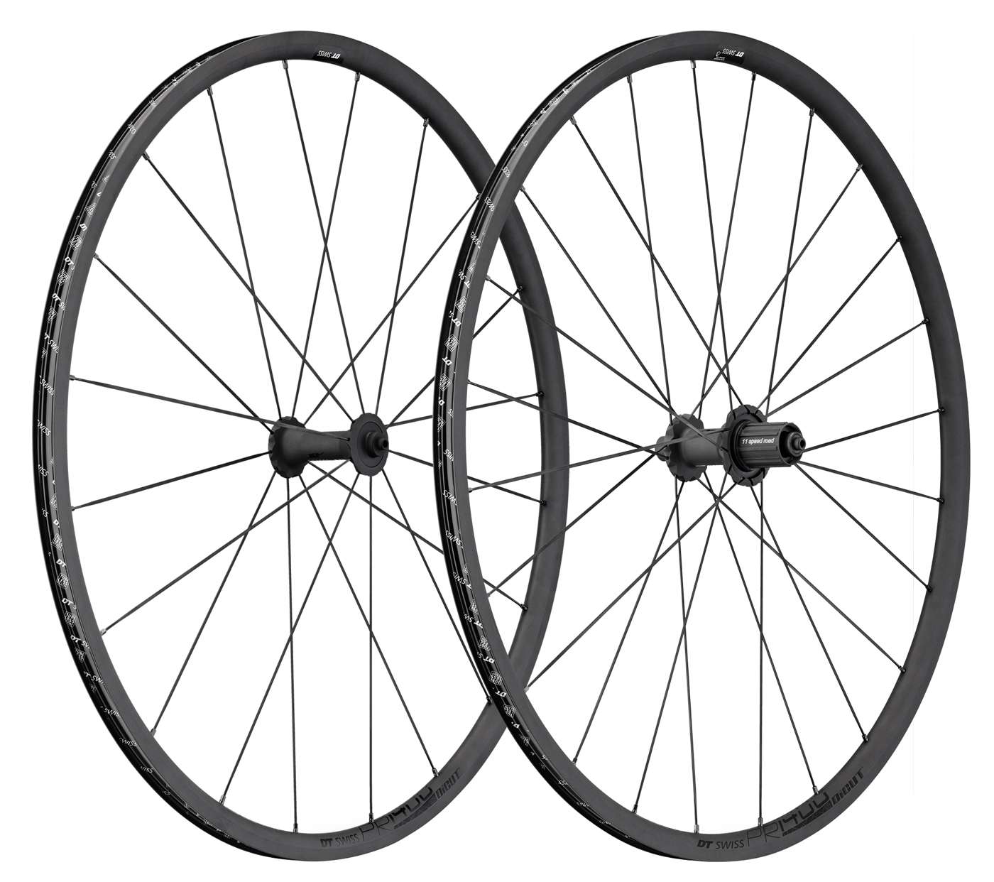 Paire de roues Dt Swiss Pr 1400 Dicut Oxic à pneu 21 mm