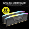 Corsair Vengeance RGB 32 Go DDR5-6000 (2x 16 Go) RAM (noir, cmh32gx5m2d6000z38, xmp, expo)