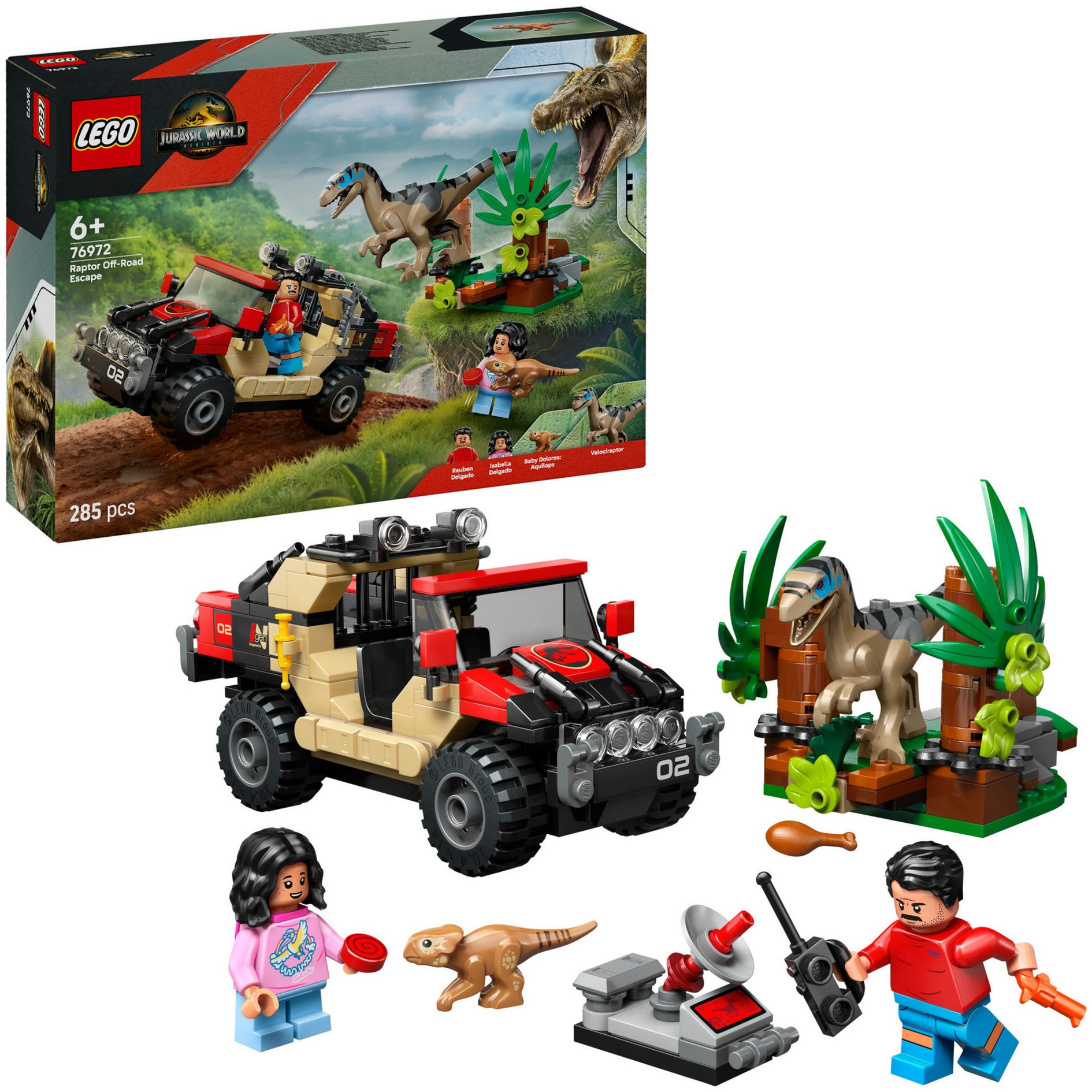 LEGO Jurassic World 76972 Offroad Eaptorontnapping