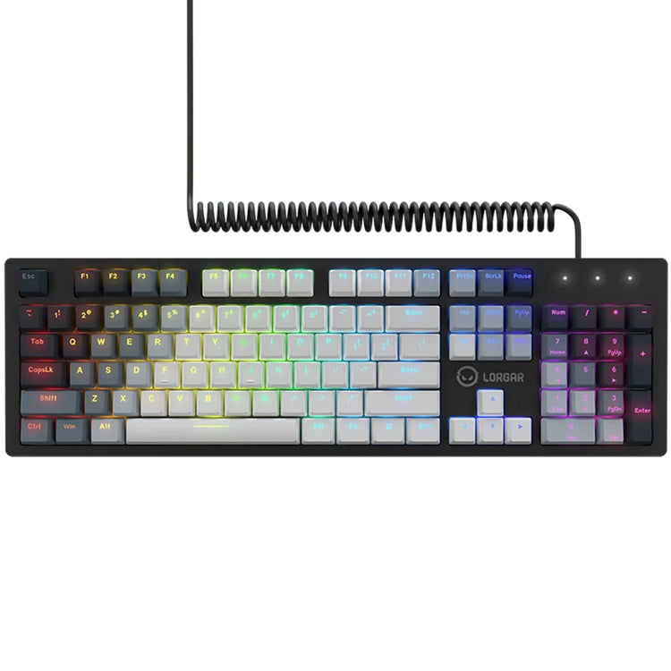 Lorgar azar 514, clavier de jeu (blanc, disposition américaine, logar dream, rgb)
