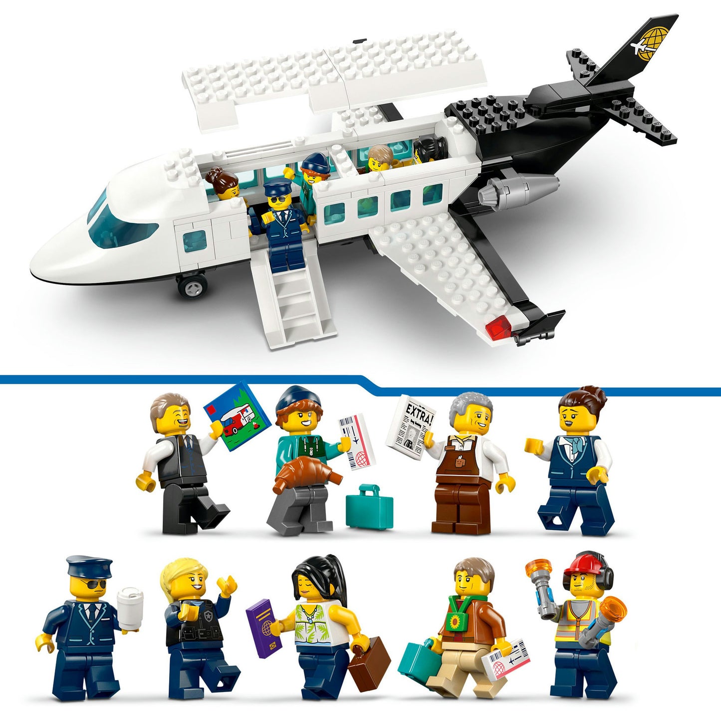Lego my city 60502 aéroport avec avion