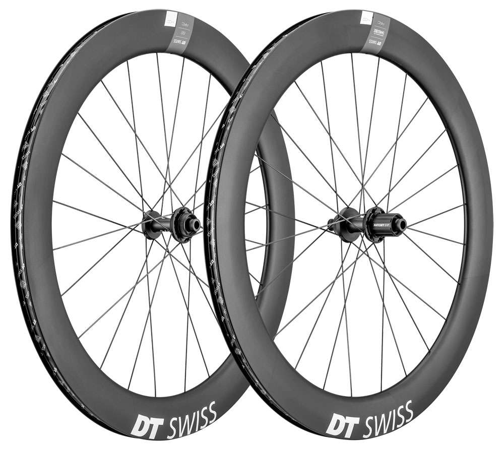 Paire de roues DT Swiss Arc 1400 Dicut® Carbon 62 Disc CL