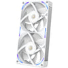 Ventilateurs de boîtier Nzxt f240x rgb (blanc, 2 pièces, 240 x 120 x 30 mm, pwm)