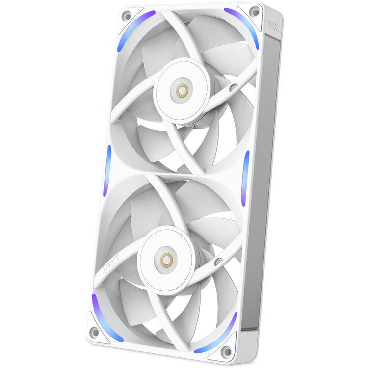 Ventilateurs de boîtier Nzxt f240x rgb (blanc, 2 pièces, 240 x 120 x 30 mm, pwm)