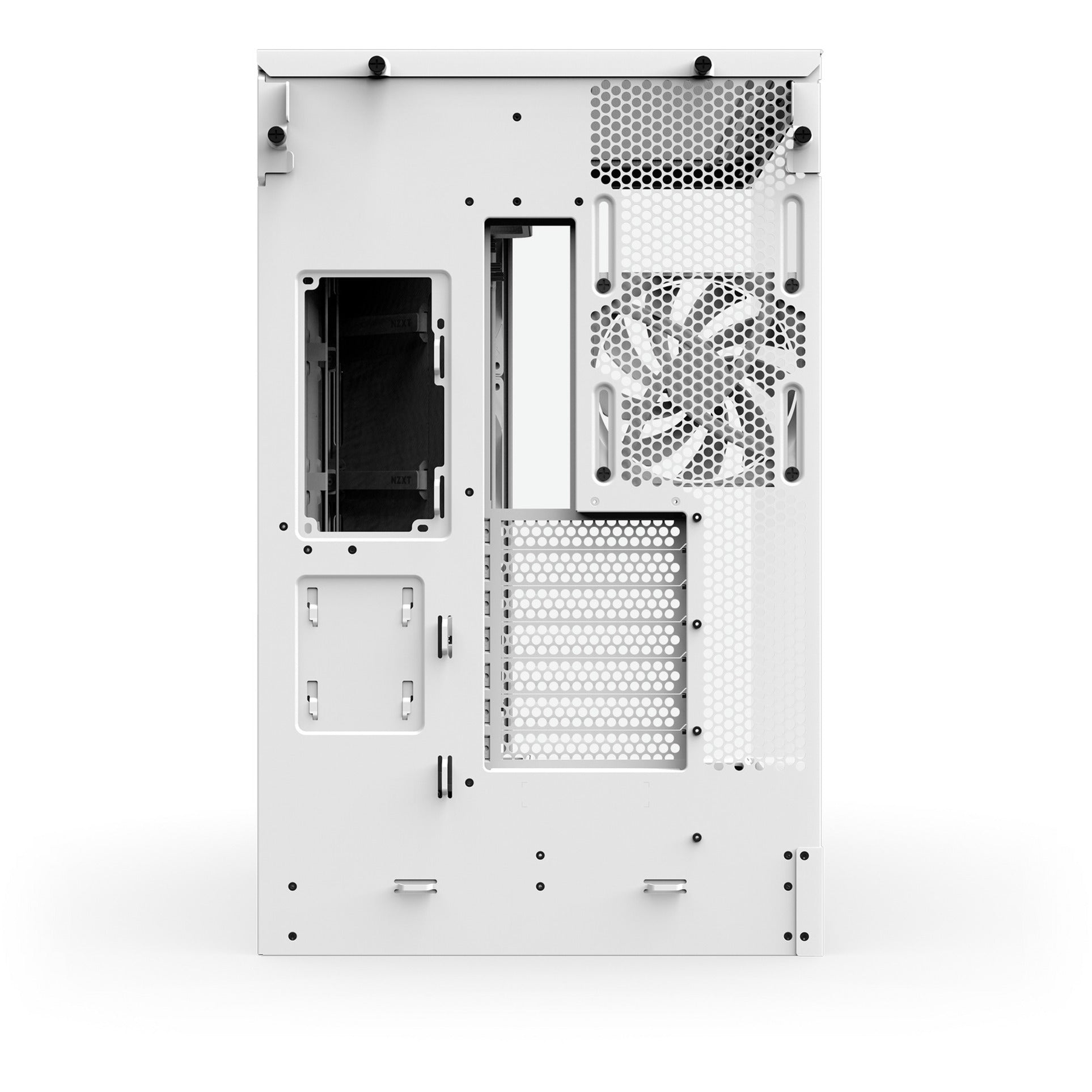 Boîtier tour midi Nzxt h9 flow (blanc (mat) | 2x USB-A | 1x USB-C | verre trempé)