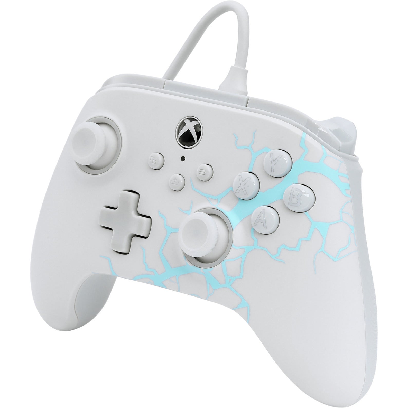 Manette Powera Advantage avec câble pour Xbox Series X|s - Polar Ice (blanc bleu, Xbox Series X|s, Xbox One, PC)