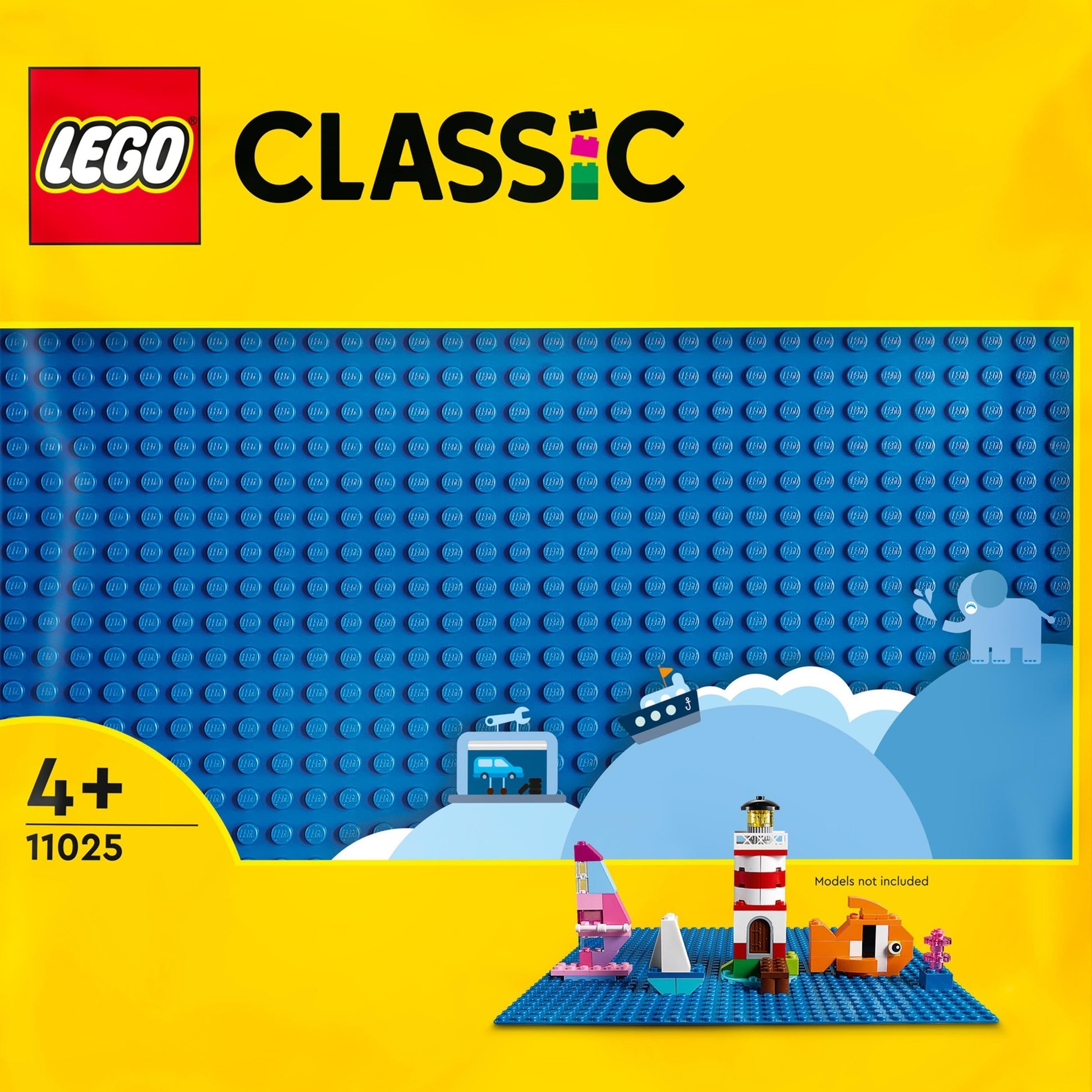 Plaque de construction bleu LEGO LEGO 11025