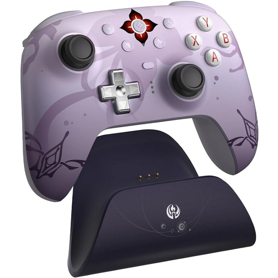 Manette sans fil 8bitdo Ultimate 2 - honkai: star rail - evernight (violet foncé, Bluetooth 2,4 GHz, USB, PC)