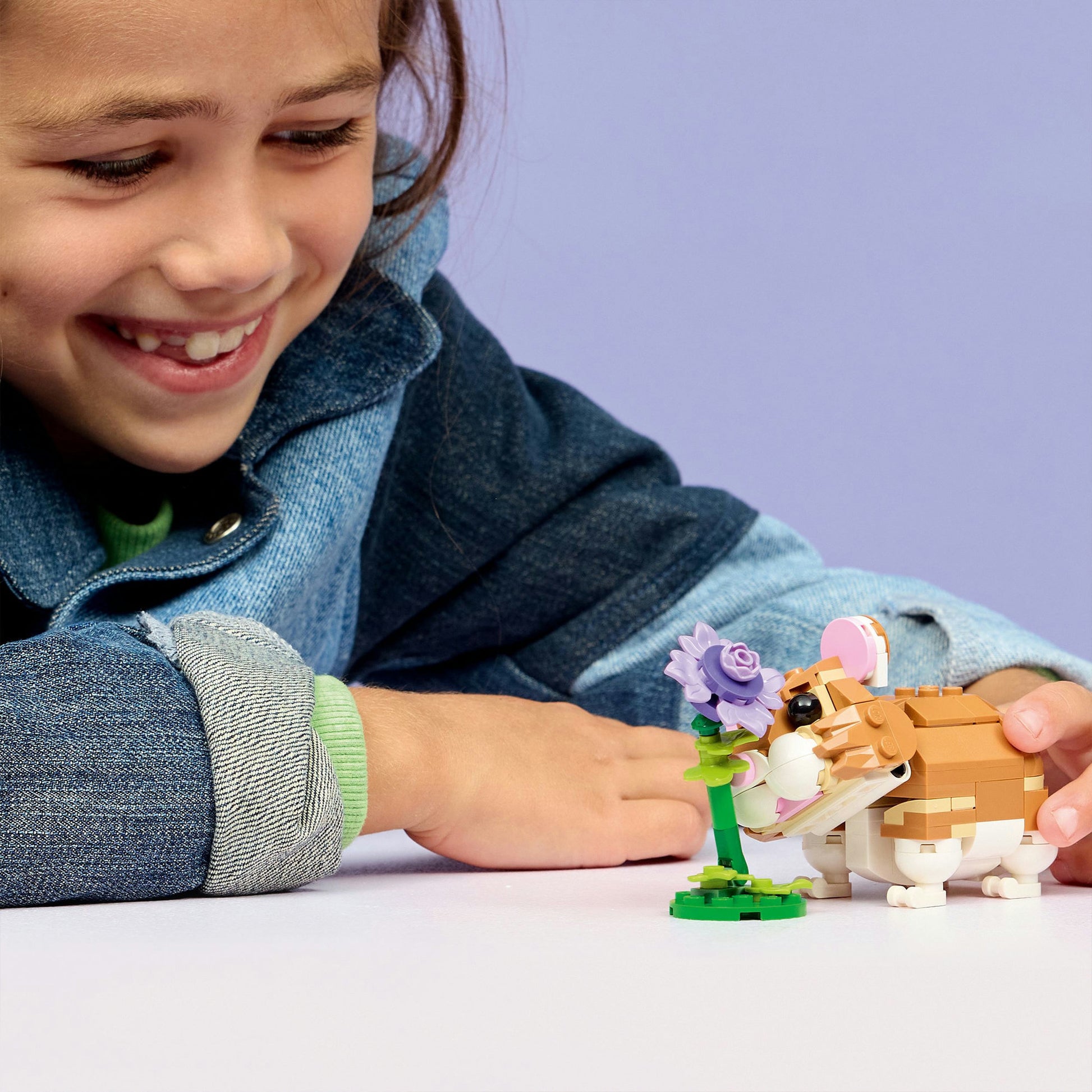 Lego 31376 créateur hamster mignon avec fleur | 2 pièces