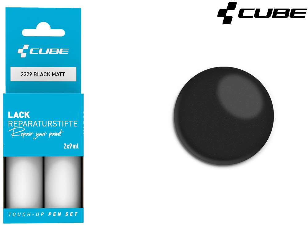 Set de stylos de retouche Cube noir mat