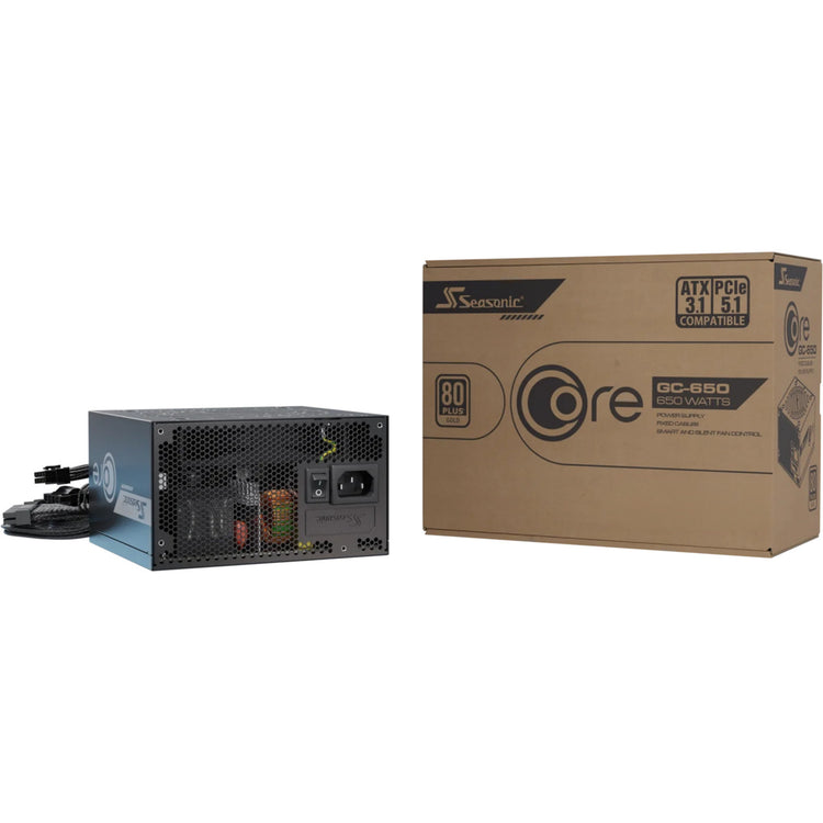 Alimentation Seasonic core gc-650 atx 3.1 650 watts (noir, 2x pcie)