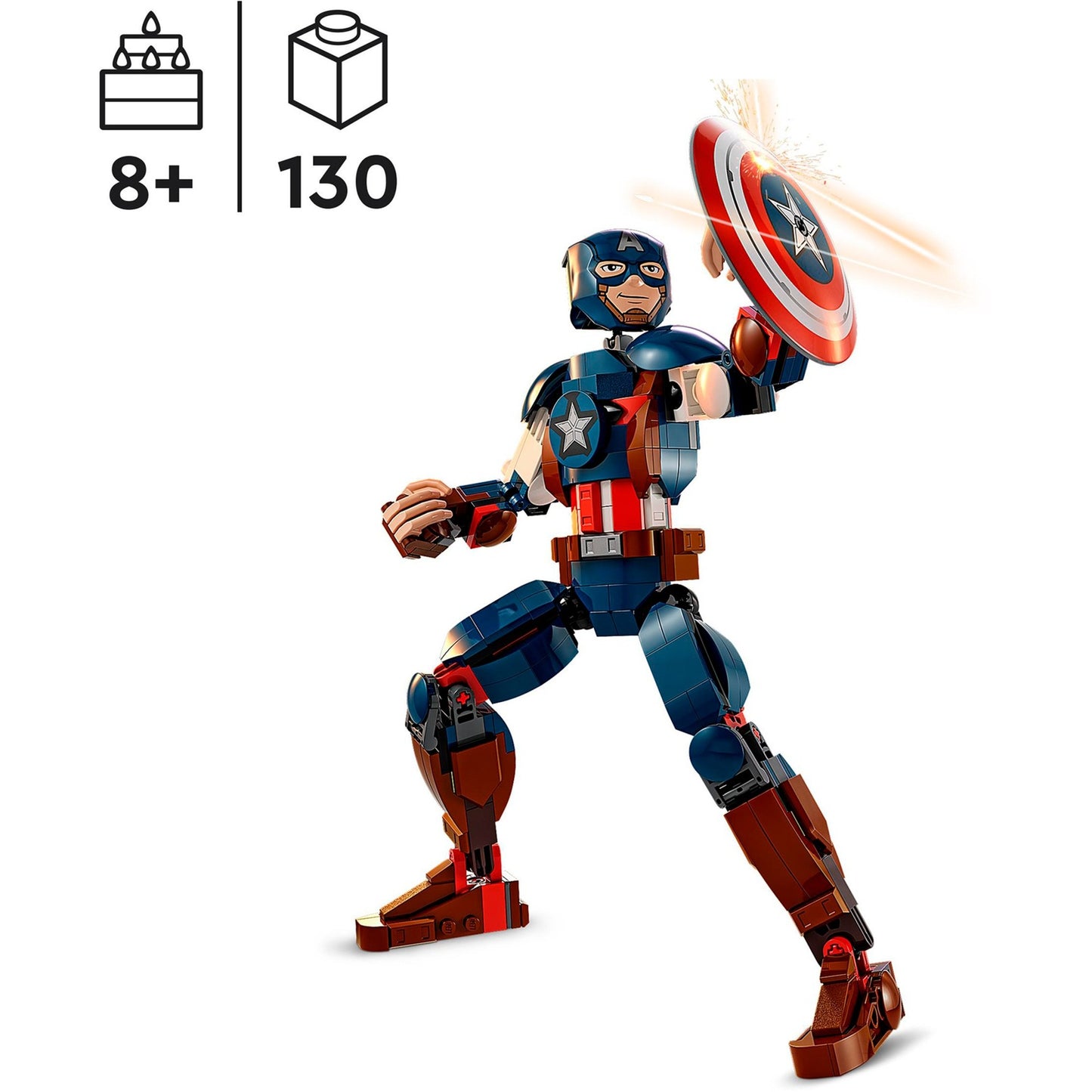 LEGO LEGO Super Heroes 76258 Captain America Construction Figure Construction