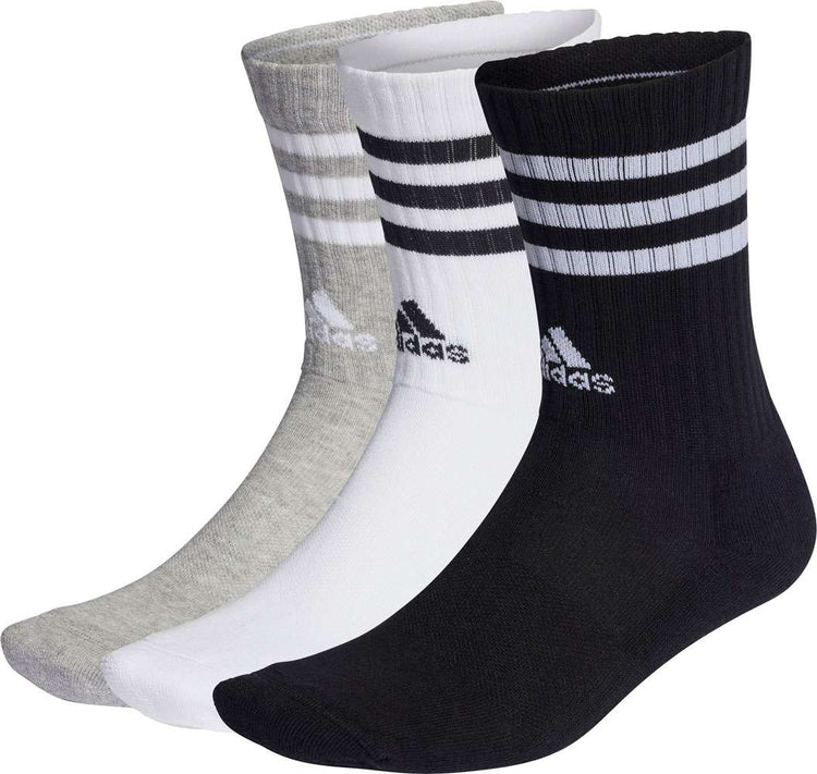 Adidas 3-stripes Cushioned Crew - chaussettes (pack de 3)