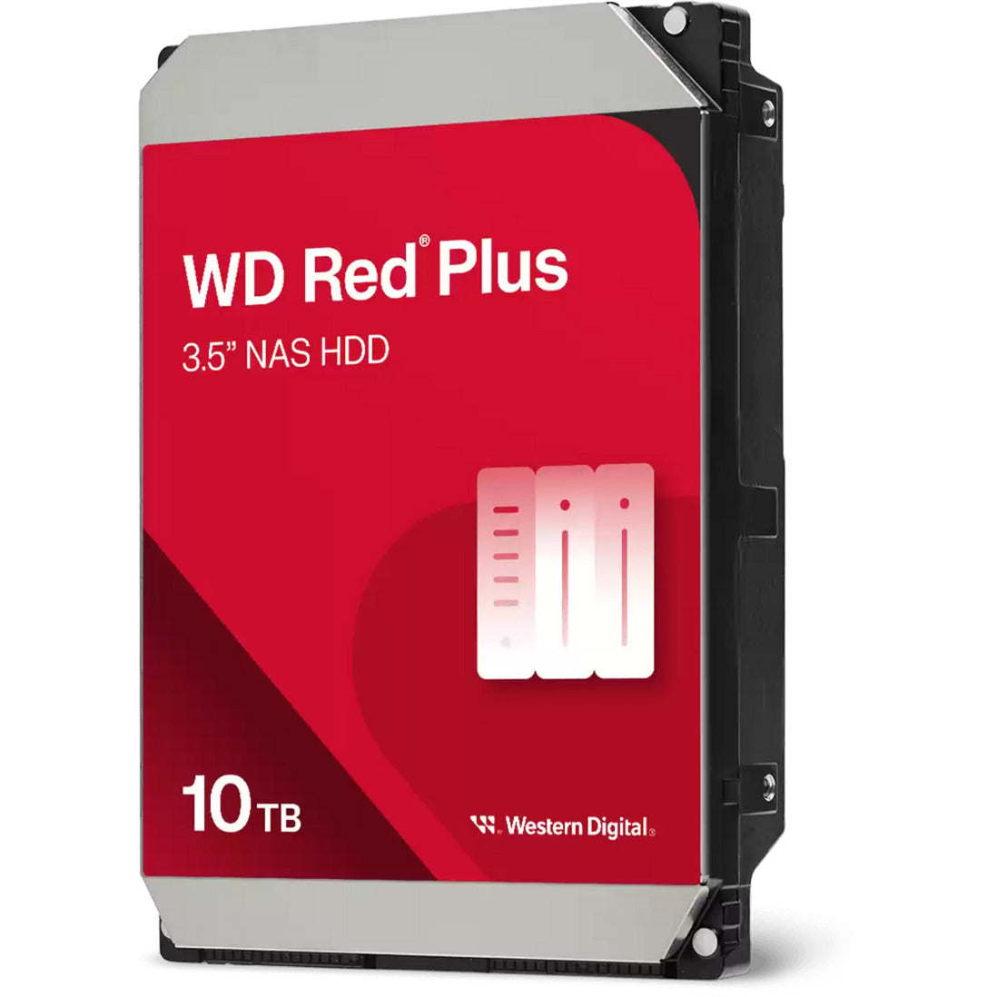 WD red plus disque dur 10 To (100EFGX, SATA)