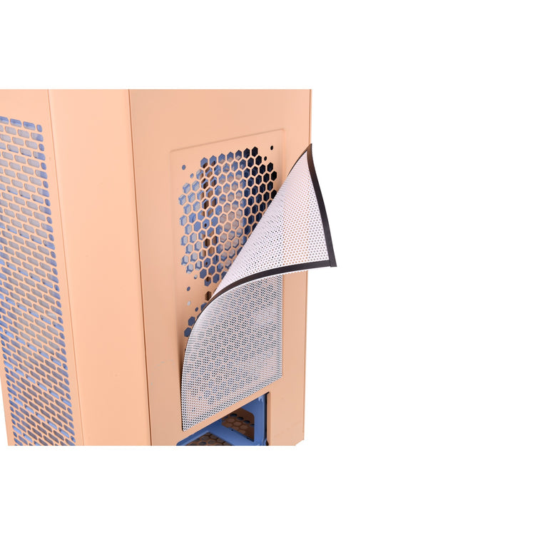 Thermaltake the tower 300 - boîtier mini tour pêche fuzz (pêche | 3x USB-A | verre trempé)