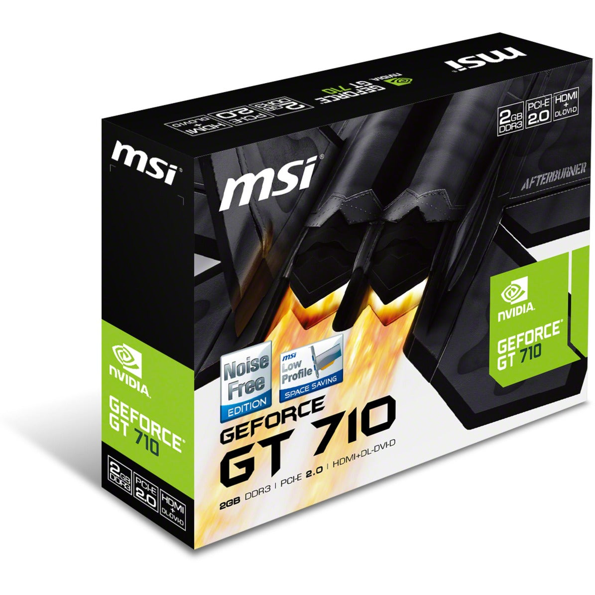 Carte graphique MSI GT 710 2GD3H LP (VGA, DVI, HDMI, profil bas)