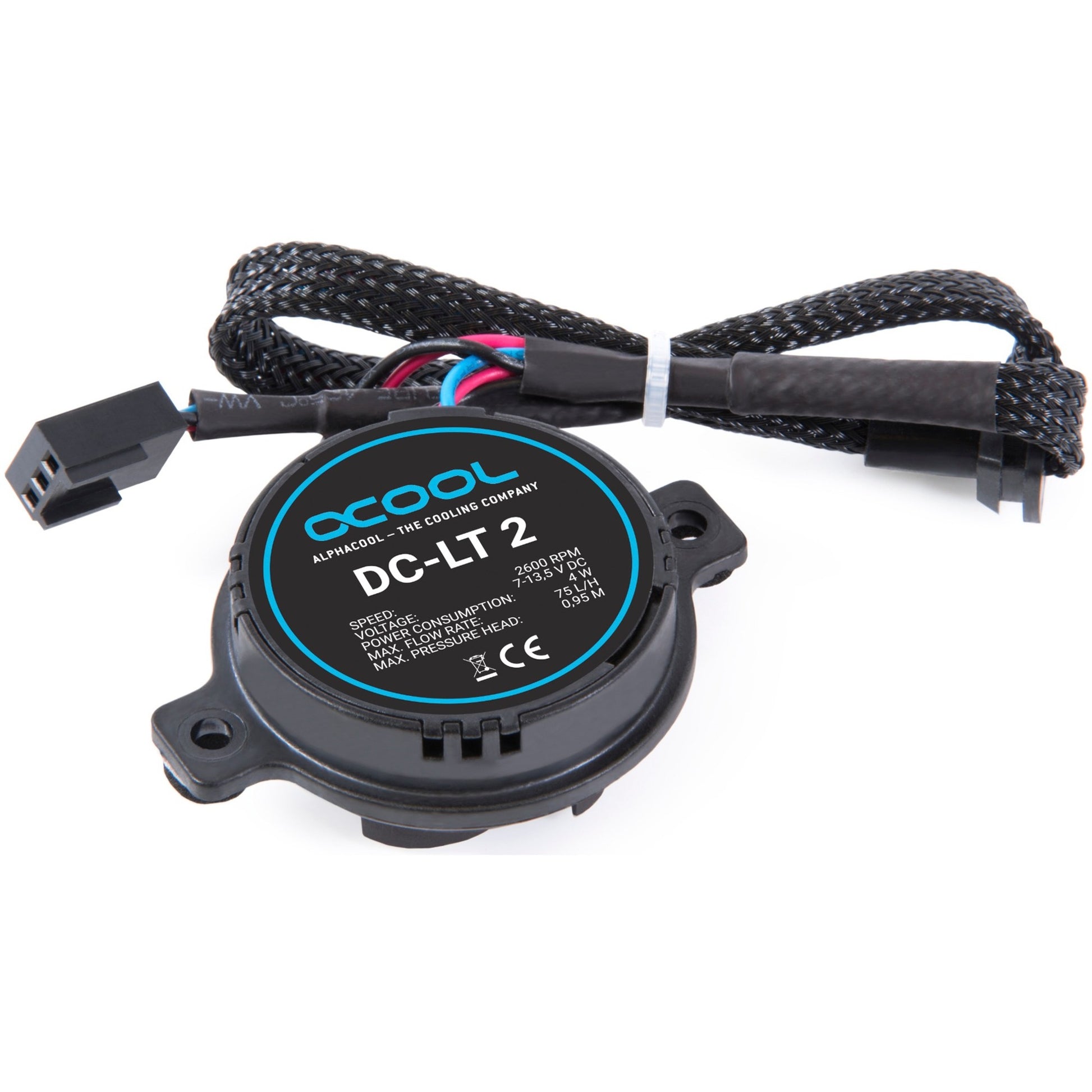 Alphacool dc-lt 2 - 2600rpm céramique - 12v dc - (3 sinus pcb) pompe (noir)