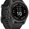 Garmin fenix® 7s pro - édition saphir solaire 42 mm - montre intelligente multisport GPS
