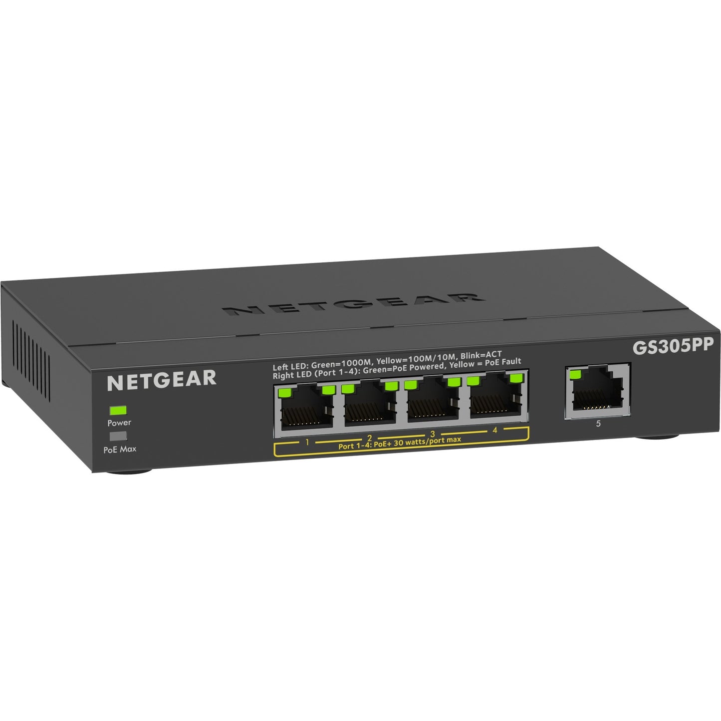 NetGear 5 ports Gigabit Ethernet Poe + commutateur non géré (GS3