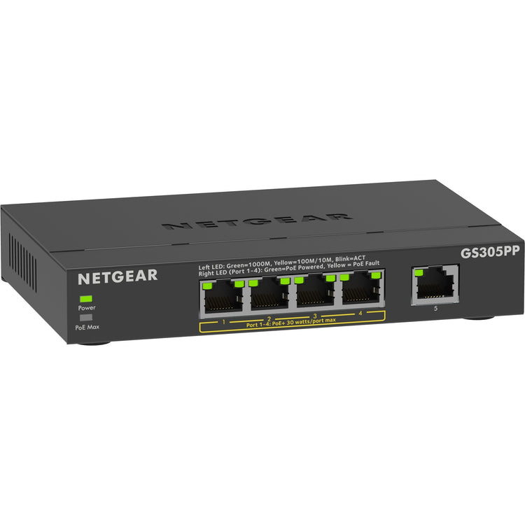 NetGear 5 ports Gigabit Ethernet Poe + commutateur non géré (GS3