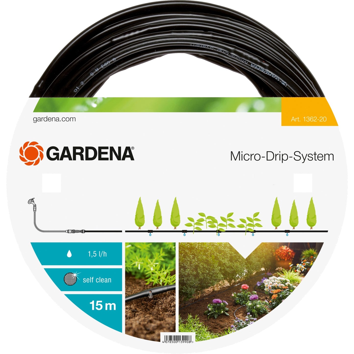 Gardena au-dessus-tube de chute de la terre 4,6 mm (3 16)