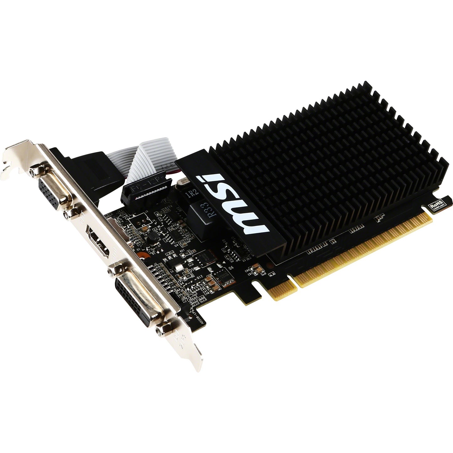 Carte graphique MSI GT 710 2GD3H LP (VGA, DVI, HDMI, profil bas)