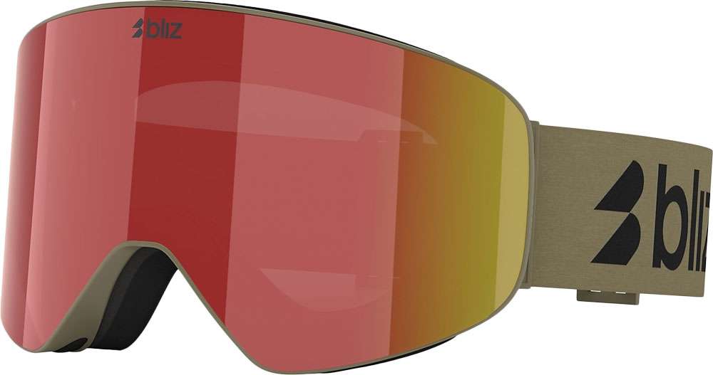 Bliz flow brown w red multi - masque de ski