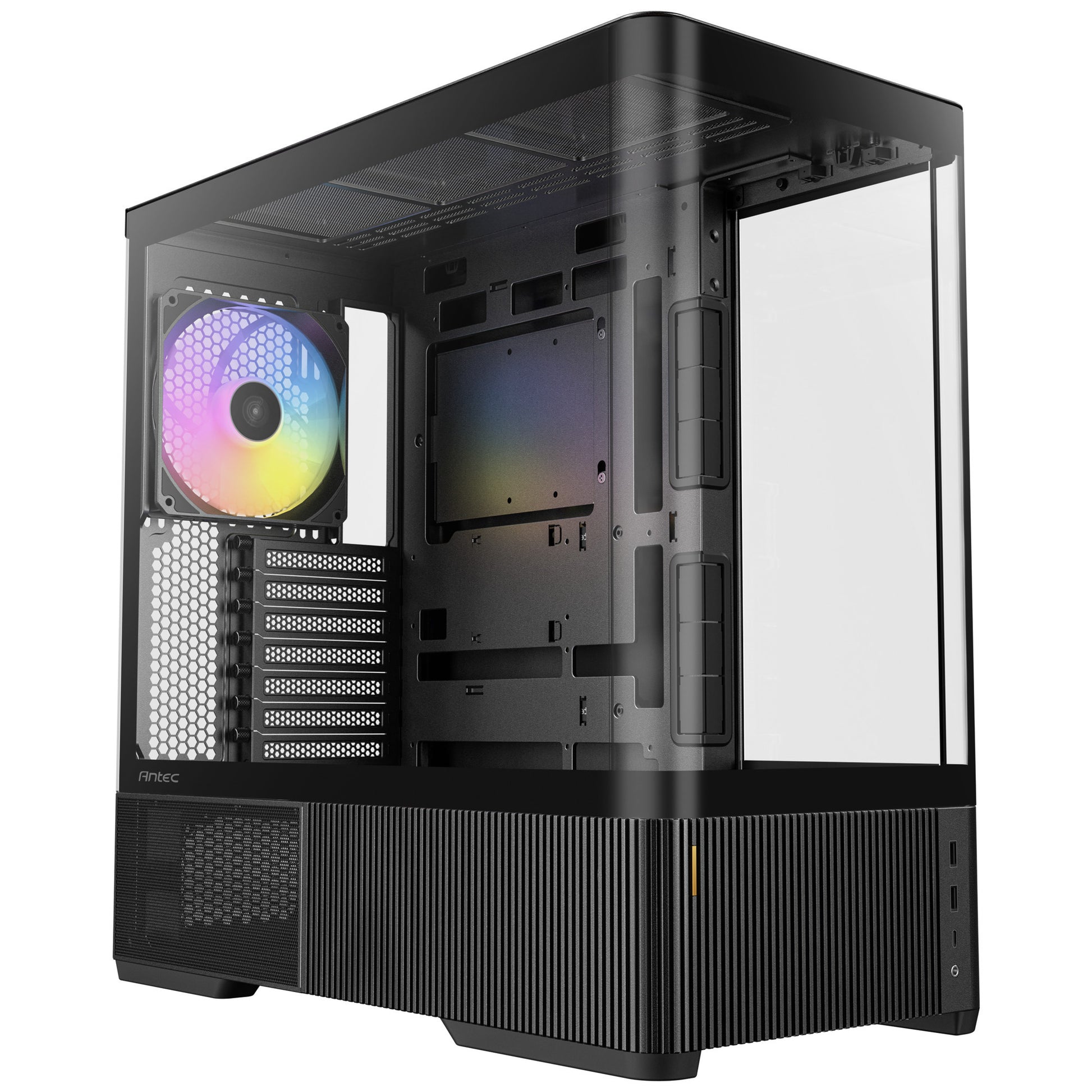 Boîtier tour midi Antec C6 Curve ARGB (noir | 2x USB-A | 1x USB-C | verre trempé)